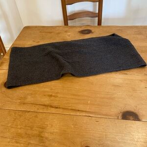 Cozy Black Knit Scarf